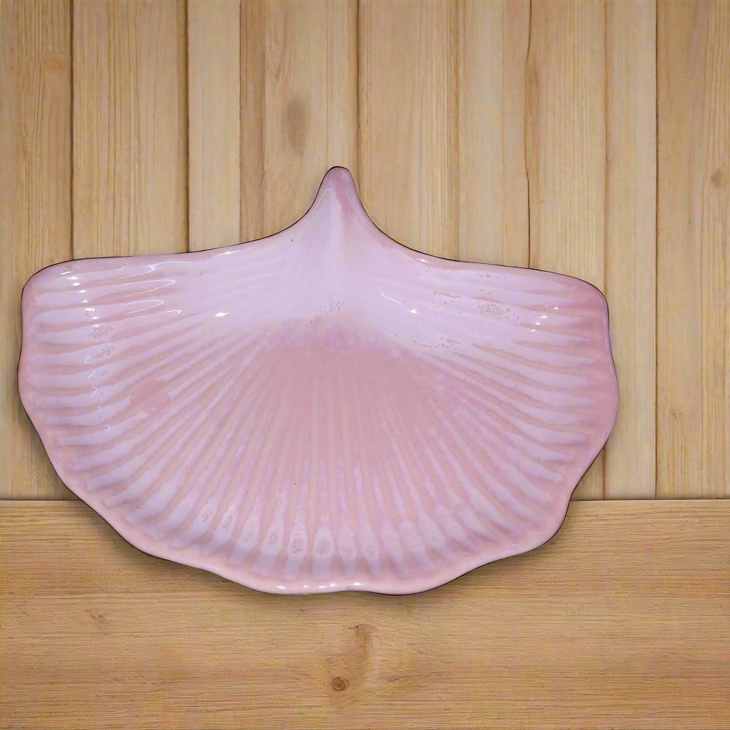 Ceramic Snail Platter for Serving Sweets, Cookies,Starters| Short Snail Pink